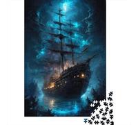 Moonlight Marauder 1000-Piece Puzzle for Adults, 70x50cm/1000pcs; Low-dust Pieces for A Tidier Table; to Complete Gradually over A Weekend