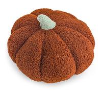 Moonlight Miles Halloween Pumpkin Pillow Decor,Plush Stuffed Pumpkin,Soft Fleece Throw Cushion for Couch Bed,Fall Accent,Autumn Decoration for Home Kids (30cm Brown)