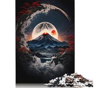 Moonlight Mt Fuji Jigsaw Puzzles For Adults 1000 Piece Jigsaws Puzzles 1000 Piece Puzzles For Adults Kids Puzzle Games Toys Gift 38x26cm/1000pcs