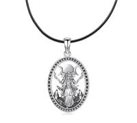 Moonlight Muse Necklace - Vintage Oval Pendant for the Modern Goddess (Rope Cord)