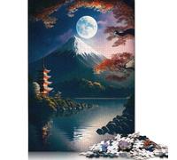 Moonlight Nature Japanese Puzzles500 Pieces Puzzles for Teenagers Gifts Family Activity Jigsaw Puzzles 500pcs (52x38cm)
