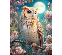 Moonlight Owl 300 Piece Pack DIY Jigsaw Puzzle Animals And Plants Collectors Cognitive Development Educational Decorative Puzzle Gifts for Adults Premium Cardboard 300 PCS