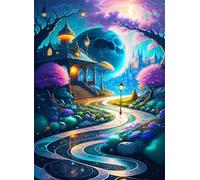 Moonlight Palace Scenery Puzzles 300 for Adults,jigsaw puzzles for adults 300 Pieces Puzzle Home Challenging Educational Games Home Decoration puzzle Gifts