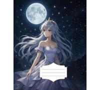 Moonlight Princess Notebook: Elegant Softcover Journal with Wide Ruled Lines for Writing, Notes, and Daily Inspiration ,7.5 x 9.25 Inches