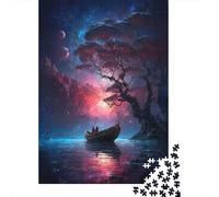 Moonlight Serenade 1000-Piece Puzzle for Adults, 70x50cm/1000pcs, Low-dust Pieces for A Tidier Table; Easy to Continue on Another Evening