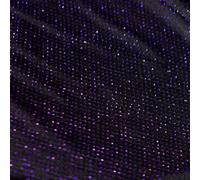 Moonlight Sparkle Glitter Fabric | Soft Stretch Knitted Nylon | Evening Wear, Outfits and Crafts | 150cm Wide and Supplied by The Metre | Multiple Colours Available (Purple, Sample (15cm x 15cm))