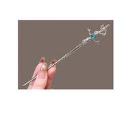 Moonlight Stone Women's Alloy Hairpin With Unique Design Antique Butterfly Liquid Metal Headpiece(Color-1)