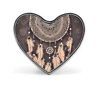 Moonlight Watercolor Style Ninja Lapel Pin Fashion Brooch Pin Cute Button Badges Heart Shape Button Pins Enamel Pins Metal Pinback for Hat Shirt Clothing Bags Decoration, Dream Catcher, Love form