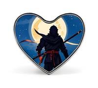 Moonlight Watercolor Style Ninja Lapel Pins Cute Heart Badge Brooches Unisex Metal Enamel Pin for Clothing, Hats, Bags & Backpacks