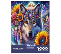 Moonlight Wolf1000 Piece Jigsaw Puzzles for Adults Educational Games Primitive TribesFun And Challenging Home Decors Great Gift Idea38x26cm/1000pcs