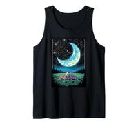 Moonlight Wolves Forest Howling Guardians Stargazer Tank Top