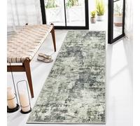 MOONLIGHT20015 Bedside Rugs for Bedroom Non Slip - Machine Washable Area Rugs Living Room Plush Carpet Hallway Runner Modern Soft Fluffy Cashmere Low Pile Rug for Kids Room (Frost, 60 x 220 cm)