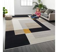 MOONLIGHT20015 Rugs Living Room 120 x 170 cm - Geometric Style Area Rugs for Bedroom Dining Room - Large Non Slip Bedside Rug Printed Carpet for Lounge, Milo