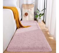 MOONLIGHT20015 Rugs Living Room - Fluffy Shaggy Pink Area Rugs for Bedroom, Hallway Runner Anti Slip - Modern Super Soft Plush Carpet Non Shedding Easy To Clean Rug, 60cm x 220cm