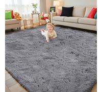 MOONLIGHT20015 Rugs Living Room Large 160x230 CM - Grey Fluffy Area Rugs for Bedroom - Modern Super Soft Large Thick Pile Non Slip Non-Shedding Shaggy Rug