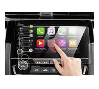 Moonlinks Tempered Glass Screen Protector for Honda Civic 2019 2020(5 Button Version), High Definition Scratch-Resistant Clear Tempered Glass Center Touch Navigation Screen Protector (7 inches)