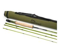 Moonlit 2wt Lunar S2-Glass Fiberglass Fly Fishing Rod (6' 8", 4 Piece, Olive) New 2025 Model