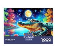 Moonlit AlligatorsTitanic Jigsaw Puzzles for Adults Tackle The 1000-Piece (Advanced) Gauntlet of Impossible, Hard, And Difficult Challenging Puzzle Games - The Defining Gift Jigsaw Puzzles for Seriou