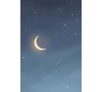 Moonlit Calm: A Celestial Journal for Bedtime Reflection, Mindfulness & Rest | 120 Lined Pages | 6×9