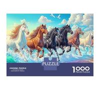 Moonlit Carriage 1000 Pc Sturdy Cardboard Classic Jigsaw Puzzle for Adults And Kids Age 12+, Impossible Hard Difficult Challenge, Decompression And Wall Decor, Ultimate Relaxation 52x38cm/1000pcs