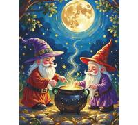 Moonlit Cauldron: Field Line College Ruled Notebook