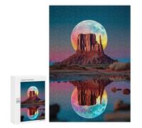 Moonlit Desert Reflections Puzzle 1000 Teile Schwer Puzzle Spielzeug Lernspiel Impossible Herausforderungsspielzeug Für Erwachsene Kinder 300 PCS
