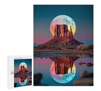 Moonlit Desert Reflections Puzzle 1000 Teile Schwer Puzzle Spielzeug Lernspiel Impossible Herausforderungsspielzeug Für Erwachsene Kinder 500 PCS