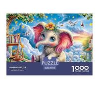 Moonlit ElephantsColossal Jigsaw Puzzles for Adults A Vast Collection of 1000 Advanced, Seemingly Impossible Challenging Puzzle Game Pieces - A Majestic Gift for Determined Adult And Young Adult Enth