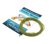 Moonlit Fly Fishing Featherweight Fly Leader, 4-6wt, Made in USA, Tighter Furl for Better Casting, Tip Ring for Quick Tippet Transition