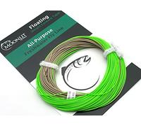 Moonlit Fly Fishing WF All-Purpose Floating Fly Line (3wt line, Pale Olive/Bright Green)