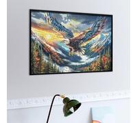 Moonlit Flying Bald Eagle 500 Piece Jigsaw Puzzle for Adults Fantastic Beasts Jigsaw Bedroom Decor Accent Whimsical Brainteaser Great Relaxation Activity 500 PCS