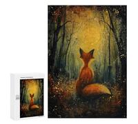 Moonlit Fox Magic - Adult Tabletop Puzzle, 300 PCS, Winter Gift - for A Rewarding Weekend Challenge