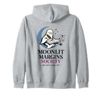 Moonlit Margins Society Zip Hoodie