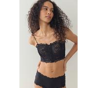 Moonlit Meadow Lace Strapless Corset Bralette by Intimately at Free People in Black, Size: XS - female