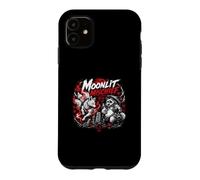Moonlit Mischief Kitsune Tanuki Japanese Yokai Case for iPhone 11