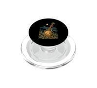 Moonlit Mountain Banjo Botanical Forest Music Art PopSockets PopGrip for MagSafe