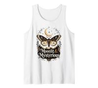 Moonlit Mysterious Forest Moth Magic Halloween Tank Top