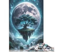 Moonlit Mystique Island Puzzle for Adults 500 Pieces Puzzle for Adults Educational Game for Adult Teenagers 500pcs (52x38cm)