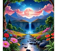 Moonlit Night Nature 200 Piece Jigsaw Puzzles for Adults, Colourful, Fun, Challenging and Brainteasing Adults jigsaw puzzles 200 Pieces, Beautiful Decoration Puzzle