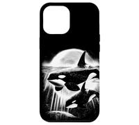 Moonlit Orcas - Pacific Northwest Ocean Whale-Watching Case for iPhone 12 Pro Max