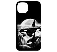 Moonlit Orcas - Pacific Northwest Ocean Whale-Watching Case for iPhone 13