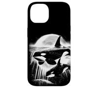 Moonlit Orcas - Pacific Northwest Ocean Whale-Watching Case for iPhone 14