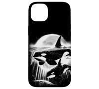 Moonlit Orcas - Pacific Northwest Ocean Whale-Watching Case for iPhone 14 Plus