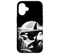 Moonlit Orcas - Pacific Northwest Ocean Whale-Watching Case for iPhone 16