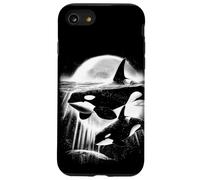 Moonlit Orcas - Pacific Northwest Ocean Whale-Watching Case for iPhone SE (2020) / 7/8