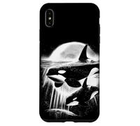 Moonlit Orcas - Pacific Northwest Ocean Whale-Watching Case for iPhone XS Max