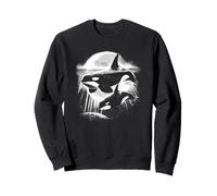 Moonlit Orcas - Pacific Northwest Ocean Whale-Watching Sweatshirt