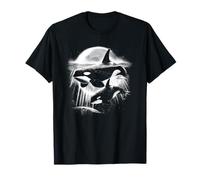 Moonlit Orcas - Pacific Northwest Ocean Whale-Watching T-Shirt