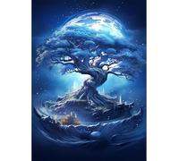 Moonlit Paper - 1000 Piece Paper Jigsaw Puzzle - Unboxing Puzzle, Fun Family Game for Adults 26x38cm
