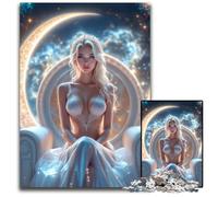 Moonlit Queen 1000 Pieces Puzzles for Adults Paper Jigsaw Perfect for Family Fun on Christmas Thanksgiving Birthdays Easter 1000 PCS(38x26cm)